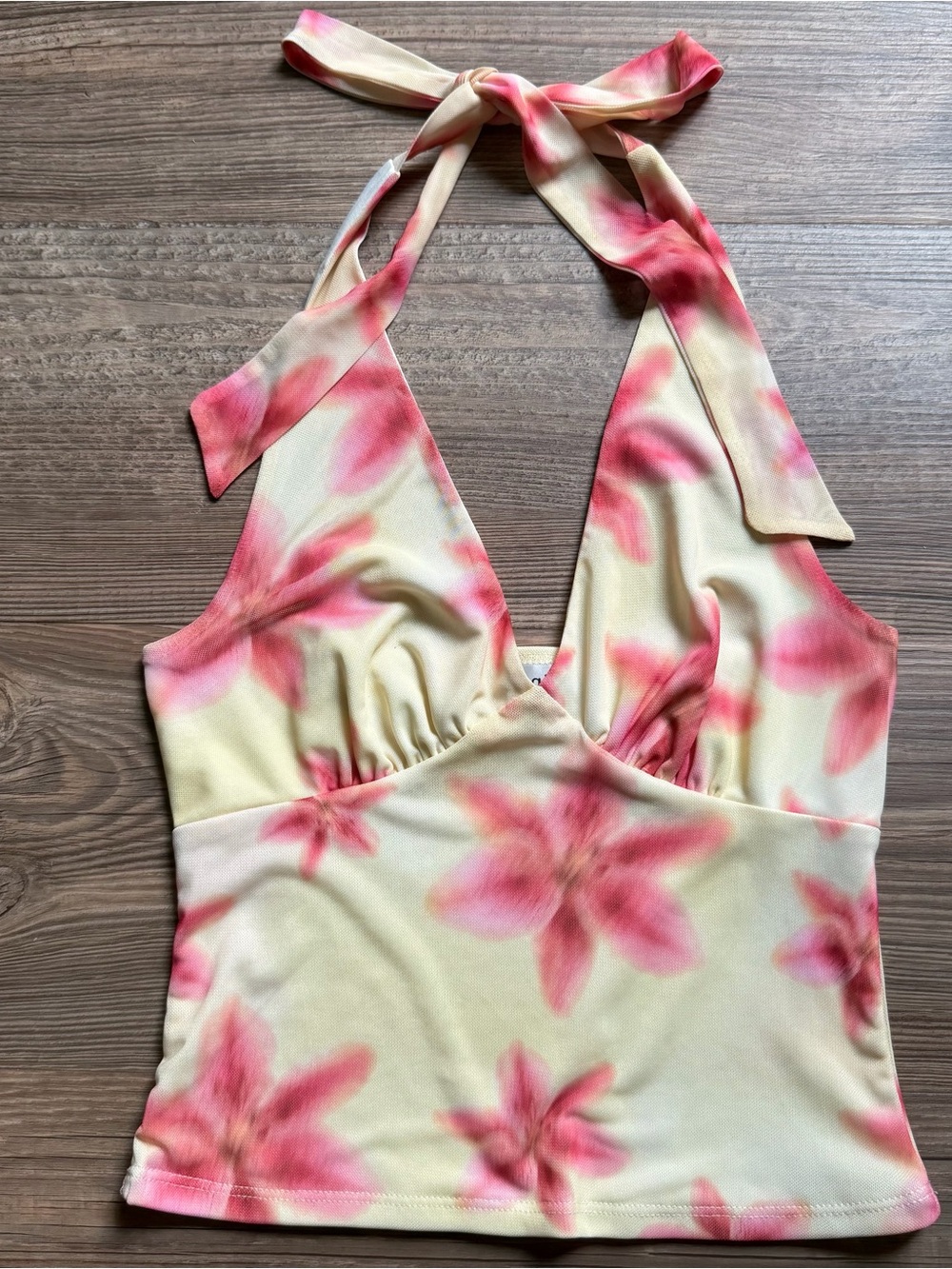 Floral Halter Tank Top